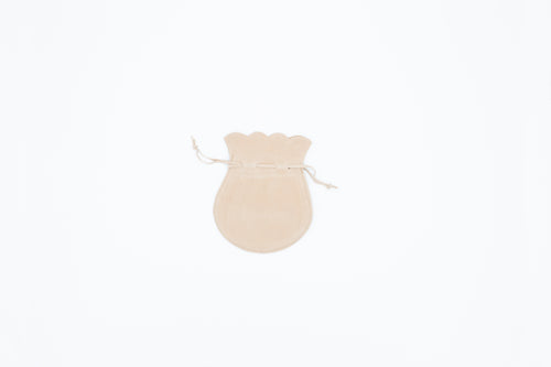 Suede Beige Drawstring (Small)