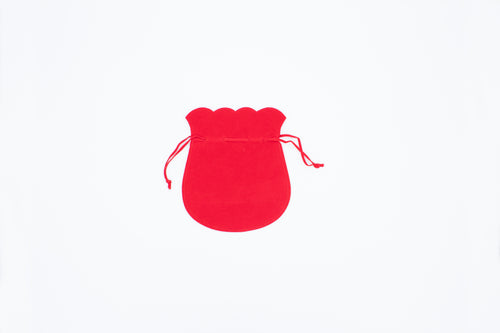 Suede Red Drawstring (Medium)