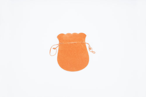 Suede Orange Drawstring (Medium)