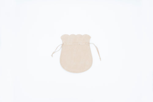 Suede Beige Drawstring (Medium)