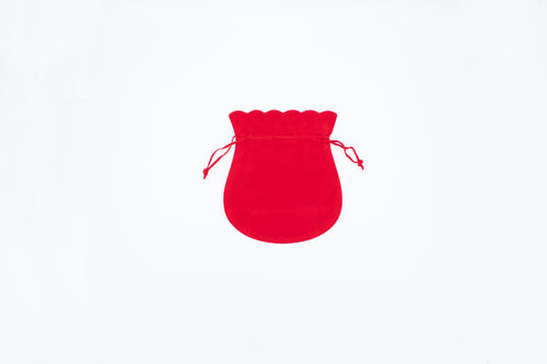 Suede Red Drawstring (Large)