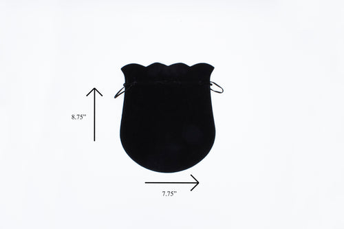 Suede Black Drawstring (X-Large)