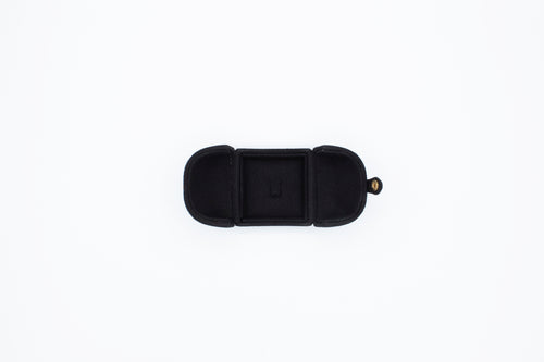 Deluxe Euro Suede Black Clip Ring Box (Large)