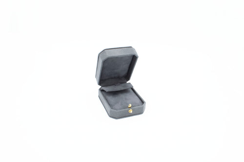 Nabuka Deluxe Leather Grey Earring Box (Small)