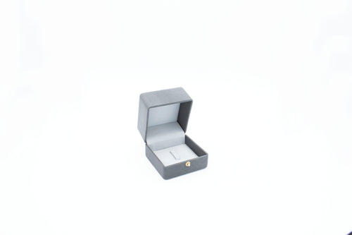 Nabuka Leather Grey Ring Box