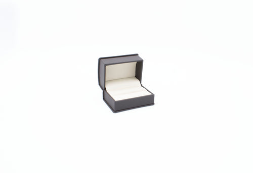 Satin Finish Brown Double Ring Box