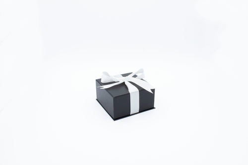 Satin Finish Earring Ribbon T-Box