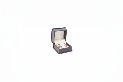 Satin Finish Brown Earring T-Box (X-Small)