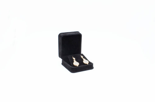 Ornate Black Euro Suede Earring/Pendant Box