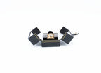 Leatherette Double Door Finger Form Ring Box