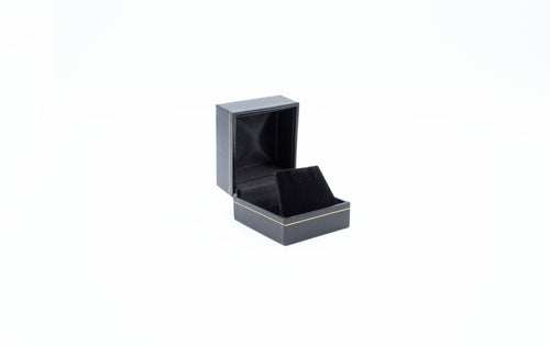 Leatherette Look Earring Box