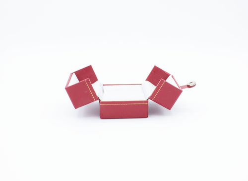 Leatherette Double Door Red Ring Box