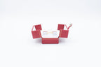 Leatherette Look Red Finger Form Box