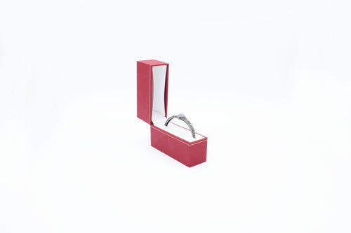 Leatherette Look Red Bangle Box