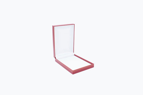 Leatherette Look Red Necklace Box (Small)