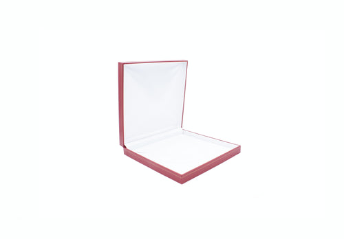 Leatherette Look Red Necklace Box (Large)