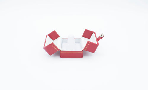 Leatherette Look Red Finger Form Box