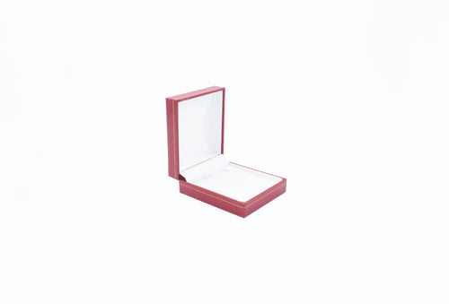 Leatherette Look Red Pendant Box (Small)