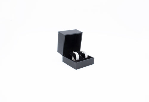 Lux Black Leatherette Earring T-Box