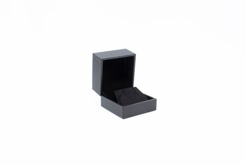 Lux Black Leatherette Earring Box