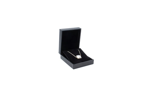 Lux Black Leatherette Earring/Pendant Box