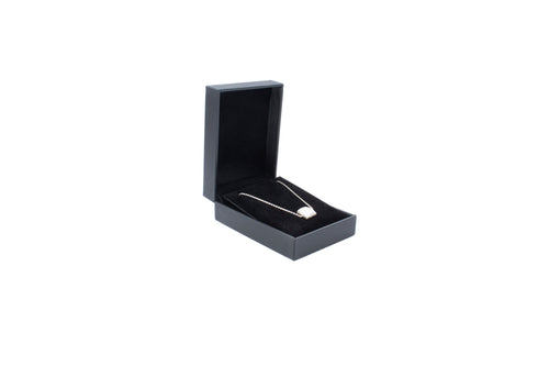 Lux Black Leatherette Earring/Pendant Box