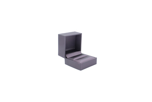 Lux Purple Leatherette Ring Box