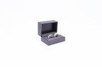 Lux Purple Leatherette Double Ring Box