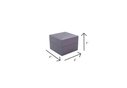 Lux Purple Leatherette Pillow Box