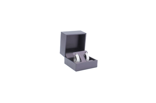 Lux Purple Leatherette Earring T-Box