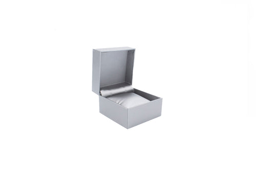 Lux Silver Leatherette Pillow Box