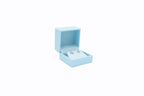 Lux Light Blue Leatherette Earring Box