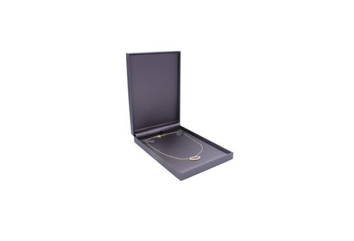 Lux Purple Leatherette Necklace Box