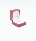 Leatherette Look Red Ring Box