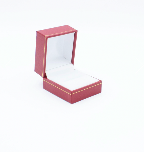 Leatherette Look Red Ring Box