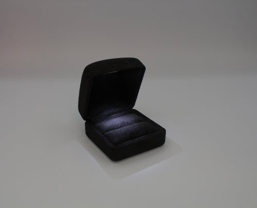 LED Euro Suede Ring Box